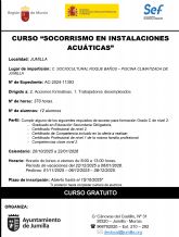El Ayuntamiento de Jumilla pone en marcha un curso gratuito de Socorrismo en Instalaciones Acuticas para desempleados
