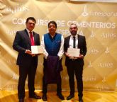 El alcalde recoge en Zaragoza el Premio nacional a la Mejor Actividad de Puertas Abiertas por 'Don Juan Tenorio. Sueño y realidad en el cementerio de San Javier'