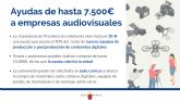 Las empresas audiovisuales ya pueden pedir una nueva ayuda de hasta 7.500 euros para adquirir equipos de produccin y postproduccin