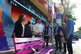 Los bancos se tiñen de lila en Las Torres de Cotillas con motivo del día contra la violencia de género