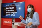 Marisol Snchez: 'El PP ha consumado su traicin a la ciudadana de la Regin votando en contra de unos PGE que doblan el ltimo presupuesto de Rajoy'