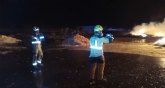 Bomberos y brigadas forestales han apagado un incendio en una planta de compostaje de residuos que se ha propagado el monte en Calasparra