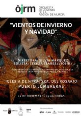 La Orquesta de Jóvenes de la Región de Murcia celebra su encuentro de Navidad y ofrece un programa barroco en Puerto Lumbreras
