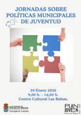 Molina de Segura impulsa la formación y coordinación local con las Jornadas sobre Políticas Municipales de Juventud