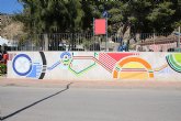 Un nuevo mural decora las paredes del jardín de Nochebuena