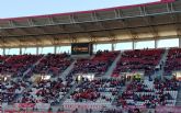 D´Genes visibilizó las enfermedades raras en el encuentro entre Real Murcia y UCAM CF en el estadio Enrique Roca de Murcia