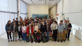 Recepcin a los alumnos de Cartagena que participan en un intercambio con un colegio de Lille (Francia)