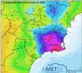 Marzo bate records de precipitacin diaria en varios puntos del sureste