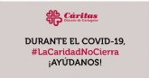 Cáritas lanza la campaña #LaCaridadNoCierra para movilizar recursos económicos y materiales ante las necesidades sociales del COVID-19