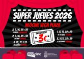 La Concejalía de Cultura y Neocine Vega Plaza presentan otro a&ntilde;o más el programa Los Súper Jueves de Cine con entradas a 3 euros a partir del día 2 de abril