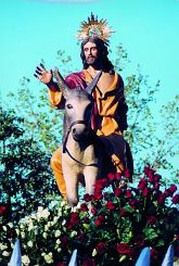 La Cofradía de la Entrada Triunfal de Jesús en Jerusalén ti&ntilde;e de verde y blanco las calles de Molina de Segura con la procesión del Domingo de Ramos el día 29 de marzo