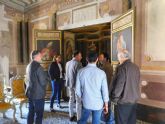 El Ayuntamiento suma a los avances en la recuperación del patrimonio mobiliario del Palacio de Guevara el inicio de las obras de restauración de su emblemática fachada escultórica