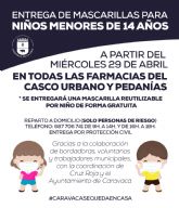 El Ayuntamiento de Caravaca repartirá de forma gratuita 3.000 mascarillas para los niños menores de 14 años