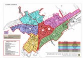 Plano de desinfeccin diaria del municipio de Alhama por barrios