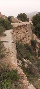 El Ayuntamiento de Lorca acometer el arreglo de la muralla del castillo tras los daños causados por las lluvias de 2016 y cuya reparacin no fue realizada en su momento