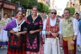 La alcaldesa de Archena asiste, en Alcantarilla, a la misa huertana y participa en la ofrenda floral a la Virgen de la Salud con motivo de las fiestas patronales del municipio