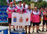 El club Petanca La Salceda, bronce en el nacional masculino de tripletas