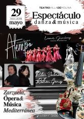 El Grupo de Ballet A Tempo ofrece el espectáculo de danza y música Zarzuela, Ópera y Música Mediterránea el viernes 29 de mayo en el Teatro Villa de Molina