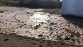 Las playas de guilas comienzan a recuperar la normalidad tras las fuertes lluvias de ayer