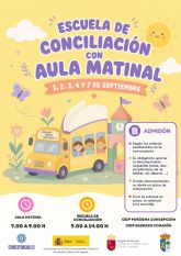 El Ayuntamiento de Puerto Lumbreras abre el plazo de inscripci�n para las Escuelas de Conciliaci�n del mes de septiembre