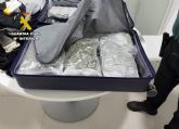 La Guardia Civil sorprende en el aeropuerto de Corvera a un pasajero con cerca de 15 kilos de droga