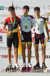 El patinador juvenil torre&ntilde;o Pablo Gonz�lez hace historia y logra dos oros y una plata en el campeonato de Europa