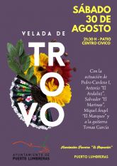 Puerto Lumbreras celebrar la Velada de Trovo el prximo sbado, 30 de agosto, en el Centro Cvico