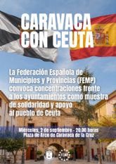 Caravaca se suma a la concentraci�n de apoyo a Ceuta convocada por la Federaci�n Espa&ntilde;ola de Municipios y Provincias