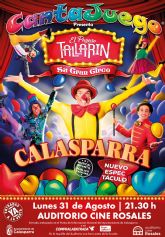 El Payaso Tallar�n llega a Calasparra con un espect�culo familiar de teatro musical y circo