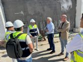 Avanzan las obras de mejora en el pabelln 'Luis Manzanares' de Torre Pacheco