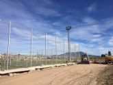 En marcha las obras de reconstruccin del cerramiento del campo de ftbol Antonio Ibñez