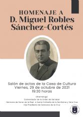 El Ayuntamiento recuerda en un acto público al oftalmólogo Miguel Robles, uno de los personajes más destacados de la Caravaca del siglo XX