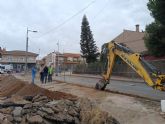 Comienzan las obras en la calle Sangonera la Seca de Puerto Lumbreras