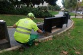 El Ayuntamiento de Cartagena contina mejorando el Parque de los Juncos con nuevas actuaciones de mantenimiento y embellecimiento