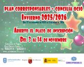 El Concilia Ocio Invierno 2025-26 ofrecerá 80 plazas para usuarios de 3 a 12 años, incluyendo a menores con necesidades educativas especiales El Concilia Ocio Invierno 2025-26 ofrecerá 80 plazas para usuarios de 3 a 12 años, incluyendo a menores con necesidades educativas especiales