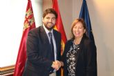 Fernando Lpez Miras recibe en el Palacio de San Esteban a la embajadora de Costa Rica en España
