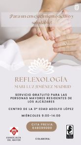 Los mayores de Los Alcázares podrán recibir sesiones gratuitas de reflexología