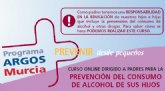 Salud ofrece a los progenitores un curso para prevenir el consumo de alcohol de sus hijos