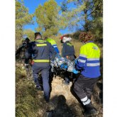 Rescatada una senderista tras sufrir un accidente en el pantano de Puentes que le provocó una fractura de tibia
