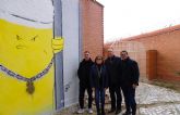 El artista ‘sebas·h’ realiza un mural en el Centro penitenciario Murcia I