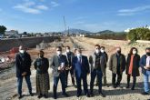 El alcalde de Lorca visita junto al delegado del Gobierno en la Región de Murcia las obras de construcción del Corredor Mediterráneo a su paso por Tercia