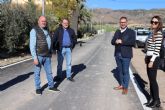El Ayuntamiento de Lorca finaliza las tareas de reasfaltado en el Camino Mendieta situado en la pedana de La Hoya