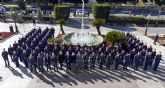 El Alcalde Serrano recibe a los 118 alumnos de la Academia General del Aire de San Javier
