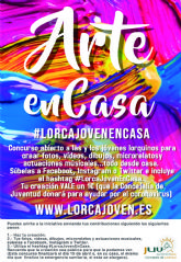 La Concejalía de Juventud pone en marcha, a través de sus redes sociales, el concurso artístico y solidario #LorcaJovenEnCasa