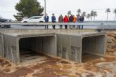 Abre al tráfico la carretera de Los Nietos tras acabar la obra que evita inundaciones por la rambla de La Carrasquilla