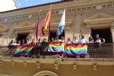 Colocada la bandera del orgullo LGTBI en el balcn del Ayuntamiento y en marcha la ruta 'Jumilla es diversa'