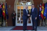 Sánchez destaca la consolidada relación comercial entre Espana y Australia y la oportunidad de cooperar frente al cambio climático