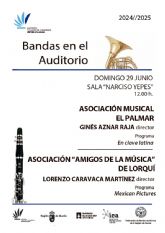 El ciclo de bandas de música del Auditorio regional concluye con las formaciones de Lorquí y El Palmar El ciclo de bandas de música del Auditorio regional concluye con las formaciones de Lorquí y El Palmar