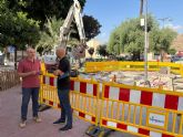 El Ayuntamiento de Santomera instala un Sistema Urbano de Drenaje Sostenible en el parque de Las Palmeras