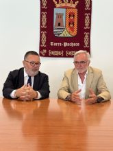 El alcalde de Torre Pacheco recibe al presidente de COEC